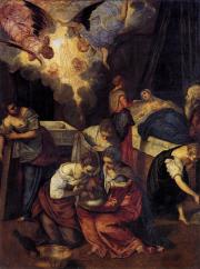 Tintoretto: Birth of St John the Baptist (Keresztelő Szent János születése)
